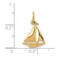 thumbnail image 3 of 14K Yellow Gold Charm Pendant Themed 19 mm 12 Sailboat, 3 of 3