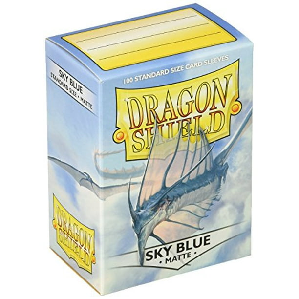 Arcane Tinmen ATM11019 Pochettes de Carte Bouclier Dragon, Bleu Ciel Mat - 100 Number