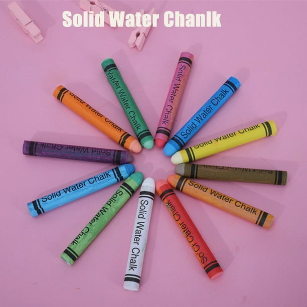 Colored WaterBased Chalk WaterSoluble Sidewalk Chalk DustFree Chalk