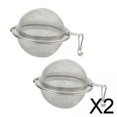 thumbnail image 1 of 2 coladores de té de malla de acero inoxidable, coladores de té, Infusor de té, filtros para té , 2 piezas, 1 of 8