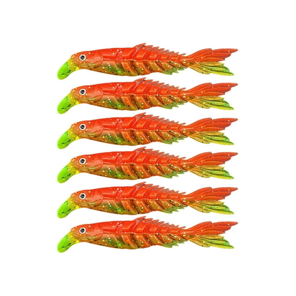Perch Pike Fishing Bait Soft Double Color Multi Join Bone Fish Paddle Tail 4# Five For 13Cm Shenzhuyue