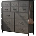thumbnail image 1 of Cajonera para Dormitorio con 10 Cajones, Organizadores de Tela con Estructura Metálica y Cubierta de Madera, Fácil Tiradores, 1 of 7