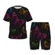 thumbnail image 1 of Fotbe Butterfly Pijama Estampada de 2 Piezas para Niños – Ropa de Dormir de Manga Corta Cómoda para Niños y Niñas, Camiseta y Shorts de Algodón-XX-Large, 1 of 6