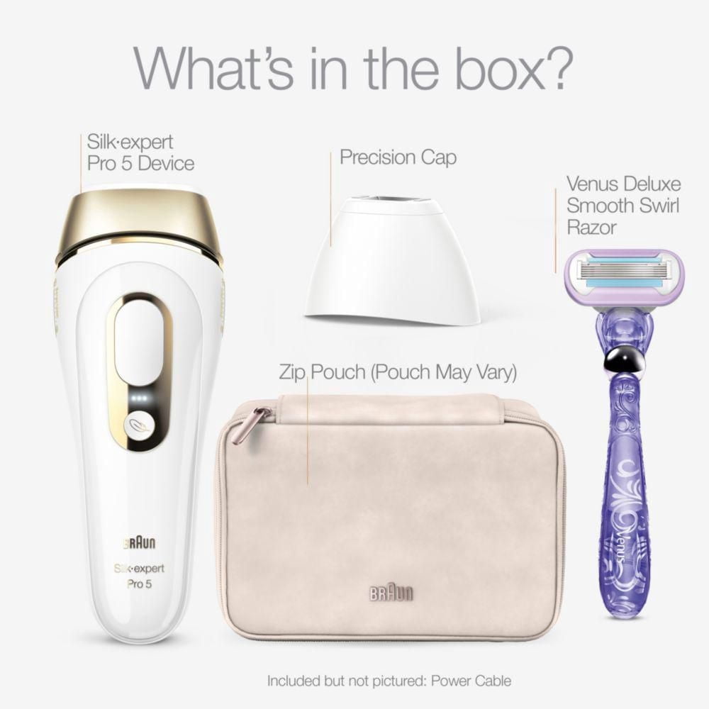 Braun IPL Silk-Expert Pro 5 Laser Hair Removal at Home, Permanent