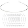 thumbnail image 1 of unbranded 10Ud Metal Hairband Plateado Duradero Para Con Acabado Para Peinados Y Yoga, 1 of 8
