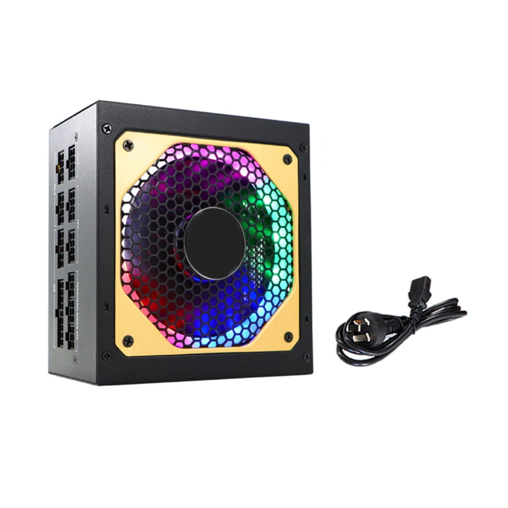 AOOOWER 850W Power Supply Fully Modular 110-230V with Temperature Control Low Noise Fan for Electronic Sports Video Gaming Computer