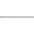 thumbnail image 2 of Sterling Silver 3.4mm D/C Square Franco Chain (18 X 3.4) Made In Italy qqf100-18, 2 of 5