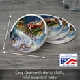 thumbnail image 2 of Thirstystone "Santa's Sleigh" 4-Pack Sandstone Coasters, 2 of 6