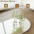 thumbnail image 4 of BEAUTYPEAK Arched 64.1"x21.1" Full Length Mirror Floor Mirror Sturdy MDF Mirror with Stand Full Body Mirror, Silver, 4 of 5