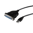 thumbnail image 1 of Cable de 1.8m Startech Adaptador de Impresora Paralelo DB25 A USB A ICUSB1284D25, 1 of 1