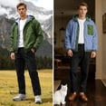 thumbnail image 3 of GINGTTO Men's Winter Softshell Fleece Lined Reversible Bomber Jacket with Detachable HoodGINGTTO Mens Winter Jacket Softshell Fleece Lind with Detatchable Hood，Reversible Bomber Windbreaker for Men, 3 of 7