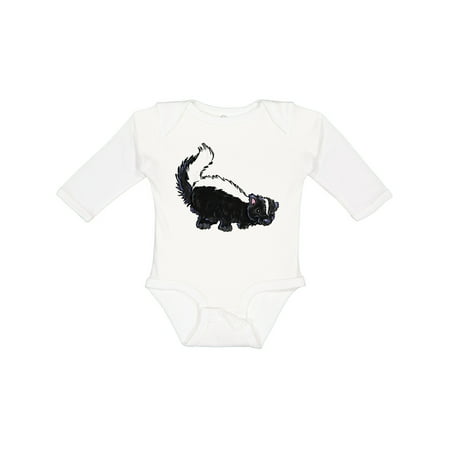 

Inktastic Animals Cute Skunk Gift Baby Boy or Baby Girl Long Sleeve Bodysuit