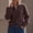 Coffee women knit cardigan a1, variant on Women Knit Zipper Up Cardigan Stand Collar Long Sleeve Sweater Jacket Daily Autumn Outerwear, Beige M