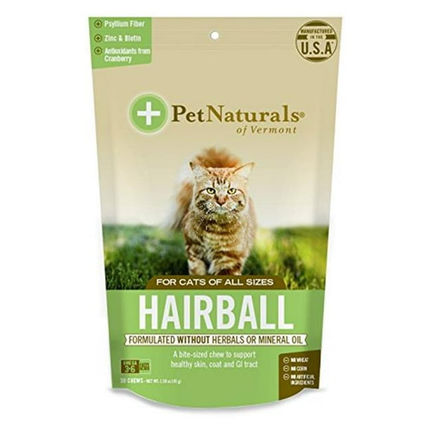 Pet Naturals of Vermont Hairball Cat Chews, 30 count