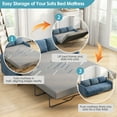 thumbnail image 2 of 4 inch Full Size Mattress, Gel Memory Foam Mattress with Removable Washable Cover,  Pull Out Queen Sleeper Sofa Mattress for RVs,Daybeds,Boats&Guest Rooms(Sofa Not Included), 2 of 6