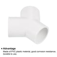 thumbnail image 4 of Conectores adaptadores en forma de Y de Uxcell para accesorios de tubería de agua de PVC para jardín y hogar 1.26" 2, 4 of 4