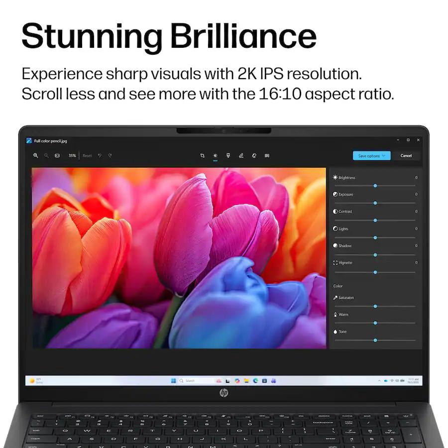 HP - OmniBook 3 16" 2K Touchscreen Laptop - Intel Core Ultra 5 (2025) - 8GB Memory - 512GB SSD - Mica Silver