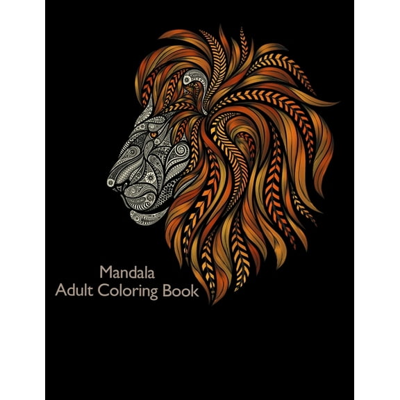 Mandala Adult Coloring Book: Coloring for adults with crocodiles, squirrels, ostriches and many other (Paperback)