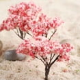thumbnail image 4 of 20 Pcs Floraison Cerisier Plante Modèle Arbre Chemin de Fer Mise en Page Décoration Scène, 4 of 10