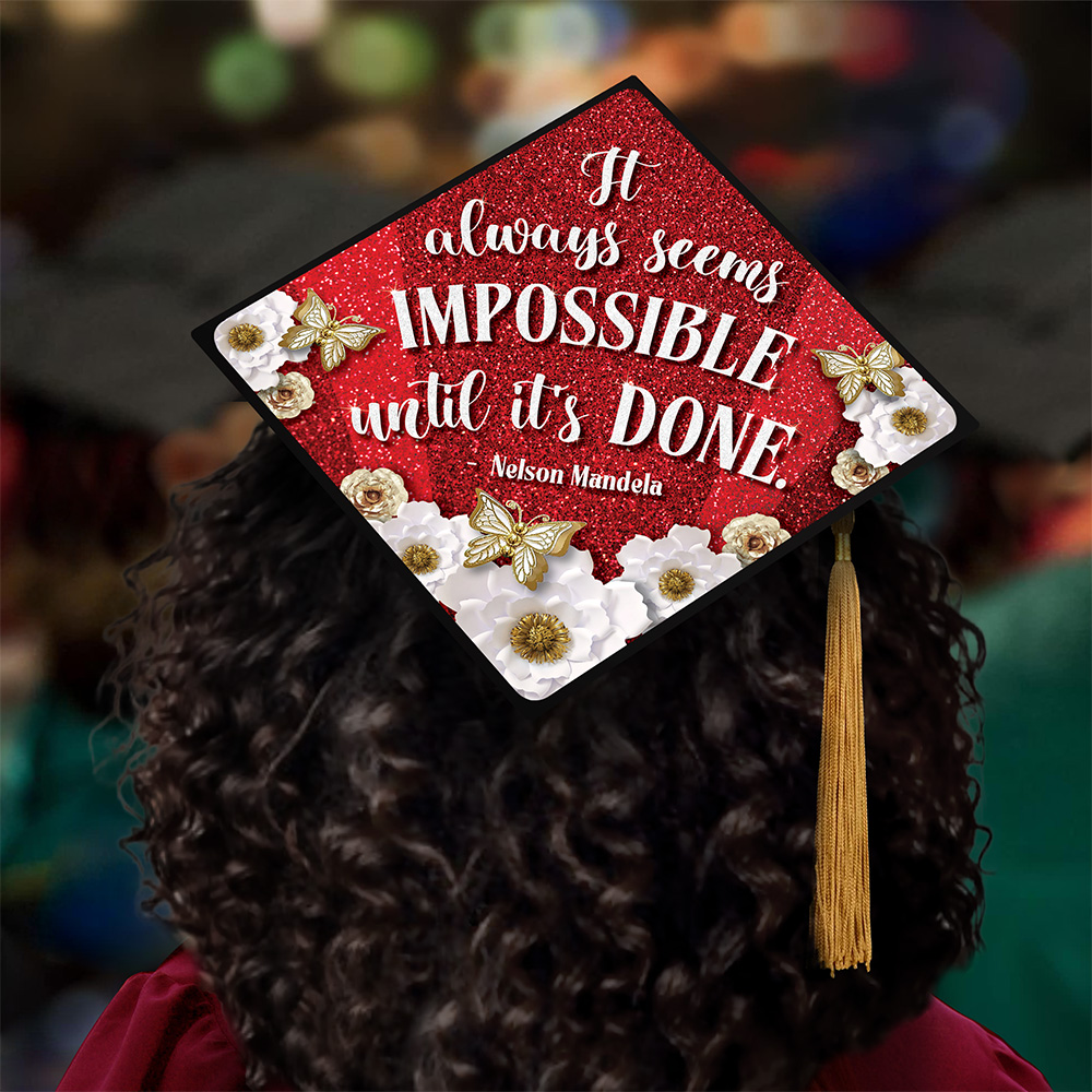 Nelson Mandela Grad Cap Tassel Topper