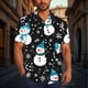 thumbnail image 1 of Blusa y camisa de manga corta con cuello vuelto para hombre, blusa informal de moda con cuello vuelto, blusa estampada de manga corta con botones, blusa de poliéster para hombre, 1 of 6