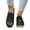 Black, variant on LSLJS Fashion Sneakers Shoes Casual Shoes Concert Low Cut Lace Up Shoes, Flats Shoes