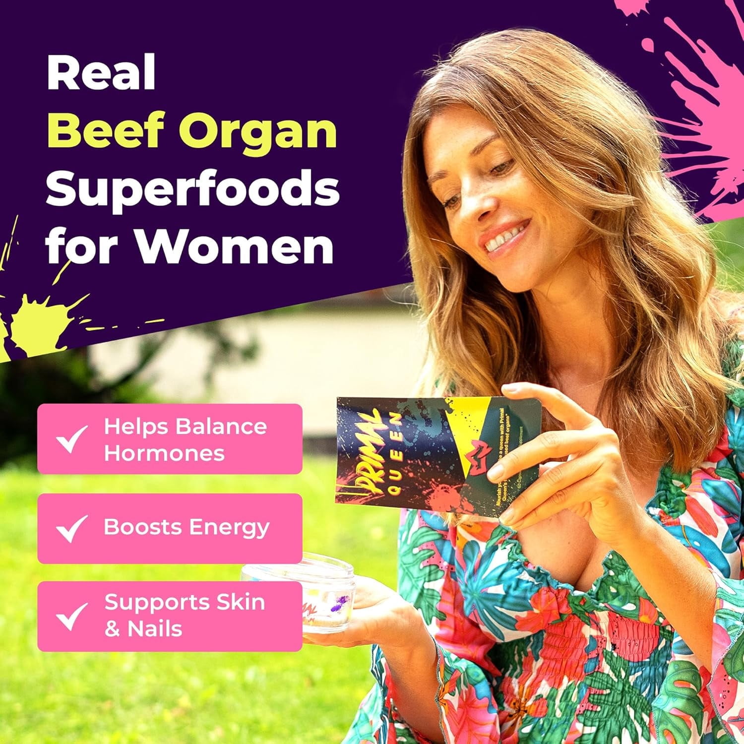Primal Optimized Beef__Superfood_Supplement 60 Count - 2 Pack