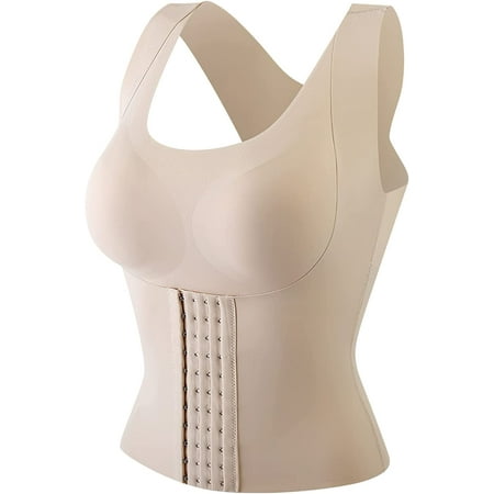 

3-in-1 Waist Trainer Bra Waist Buttoned Bra Shapewear Women Waist Trainer Corset Tummy Control Body Shaper