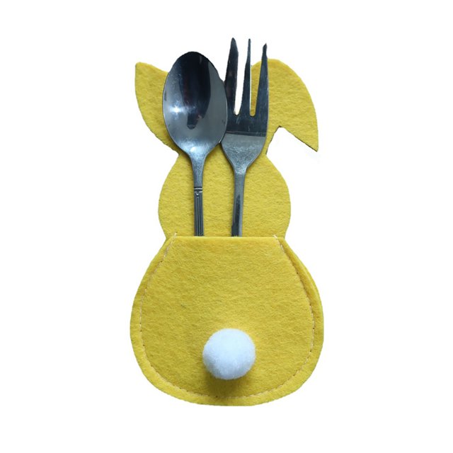 Bolsas Para Cubiertos Bolsa de cubiertos de conejo para niños soportes de cubiertos para Likrtyny Libre de BPA
