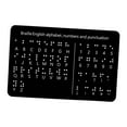 thumbnail image 2 of Tablero del alfabeto braille, herramienta educativa, ayuda didáctica, material escolar para el aprendizaje de braille, para niños ciegos, adultos y of, 2 of 9