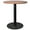 Cognac Brown, variant on LeisureMod Round Dining Table with MDF Top and Powder-Coated Round Steel Base with Brushed Gold Accents Kitchen Table, Seats 2-3 Person for Modern Home and Kitchen Vail Collection