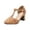 Yellow, variant on Women‘s Wide Width Vintage Chunky Heel Sandals T-Strap Hollow Open Toe Pumps
