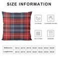 thumbnail image 5 of Creowell Navy Blue Red Christmas Plaid Throw Pillow Covers Scottish Tartan Plaid Decorative Pillow Cases, Rustic Farmhouse Square Soft Cushion Covers for Holiday Couch Sofa Bed Decor,Multi-Size White, 5 of 5