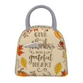 thumbnail image 1 of Fotbe Thanksgiving With A Grateful Heart Bolsa de Almuerzo con Estampado, Lonchera Aislada, Contenedor de Comida Reutilizable Tipo Cooler a Prueba de Fugas, 1 of 6