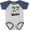 Baseball Heather and Navy, variant on Inktastic Turnip the Music Partying Vegetables Boys or Girls Baby Bodysuit