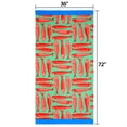 thumbnail image 2 of Mainstays Cotton-Blend Beach Towel, 72 x 36 in, Red Sardine, 2 of 5