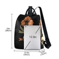 thumbnail image 3 of joogoo Flowers on Skull Backpack Purse for Women Anti Theft Fashion Daypack Shoulder Bag, 3 of 7