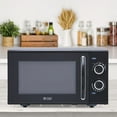 thumbnail image 2 of Commercial Chef 0.9 Cubic Foot Countertop Microwave, Compact, Rotary Control, Black, 2 of 7
