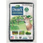 Dalen Deer X Protective Netting for Gardens and Landscapes - 14′ Height x 75′ Width - Strong and Durable 3/4″ Polypropylene Mesh with UV Inhibitors (Black)