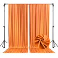 thumbnail image 1 of Cortina satinada naranja Backdrop ZEBMOON, 152 x 213 cm, 2 paneles, 1 of 6
