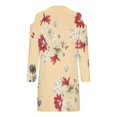 thumbnail image 3 of Robe d'Été pour Femmes Imprimée Manches Longues Col Rabattu, Robe pour Femmes, Robe Manches Longues pour Femmes Robe d'Été, 3 of 5