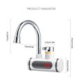 thumbnail image 3 of Guardoinrt Mixer Electric Water Heater 360 Degree Rotatable IPX4 Waterproof LED Screen Digital Display Sink 220V/110V Washing Side Inlet US Plug, 3 of 9