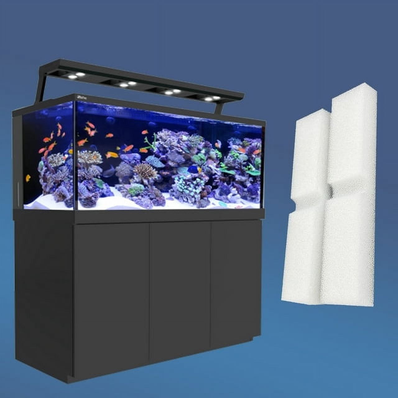 Qzbhct 6 Pcs Aquarium Bio Sponge for Fluval FX4 / FX5 / FX6 Filtration Systems White Foam Filter Pads