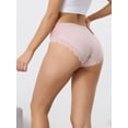 thumbnail image 2 of Unique Bargains Women's Lace Full Coverage Stretchy Thin Breathable Striped Knickers 2XL Pink, 2 of 6