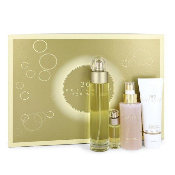 Perfume Perry Ellis 360 EDT Spray 100mL for Women - 4-Piece Set