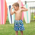 thumbnail image 4 of FORMRS Boys Swim Trunks Quick Dry Mesh Liner Boardshorts Sizes XS-XL, Blue Dots, 4 of 7