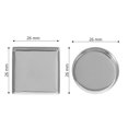 thumbnail image 3 of 30pcs Empty Metal Pan Round Square Empty Pan for Eyeshadow Palette Makeup Palette, 3 of 9