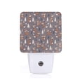 thumbnail image 1 of Balery Snowflake Fox Luz Nocturna LED con Sensor Automático, Enchufe con Sensor Crepuscular, Luz Suave de 0.5W para Dormitorio, Pasillo, Baño-UK, 1 of 7