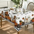 thumbnail image 3 of Halloween Tablecloth 60x84 Inch Rectangular, Ghost Pumpkin Washable Table Cover for Party Picnic Dinner Decor, 3 of 6
