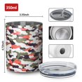 thumbnail image 4 of Camouflage 12oz Stainless Steel Coffee Mug – Double-Wall Insulated Cup with Spill-Resistant Lid, 360° Full-Print Design, Keeps Drinks Hot & Cold for Home, Office, Travel, Thanksgiving,Christmas, 4 of 5